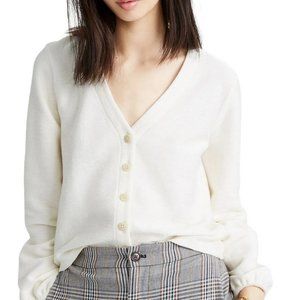 Texture & Thread Bubble-Sleeve Cardigan